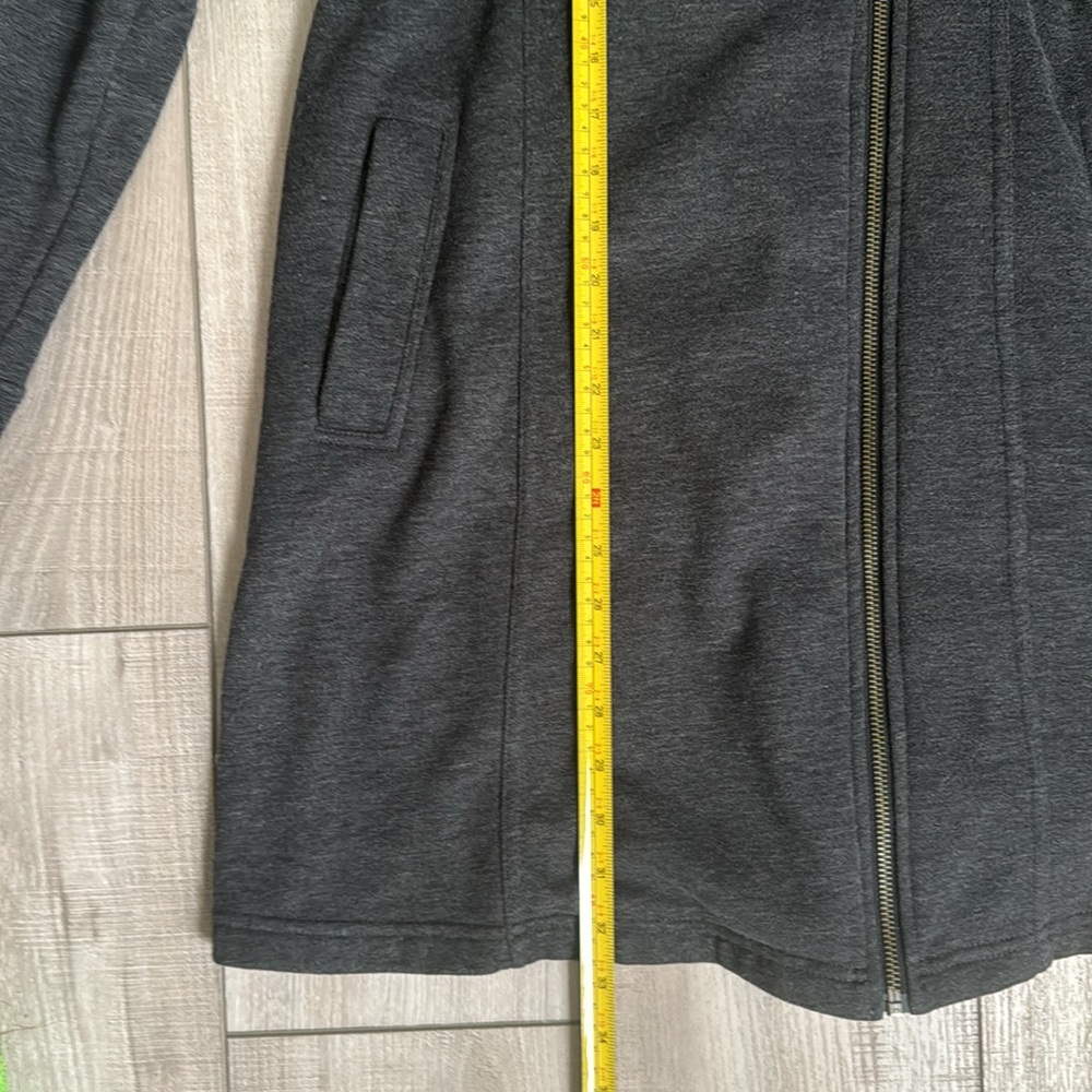 prAna Mila coat asymmetrical Zip up pockets fleece lined - Picture 11 of 12